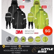 SG SELLER 🇸🇬 NEW 2022 3M Raincoat with hood waterproof riding rain jacket pants motorcycle bicycle