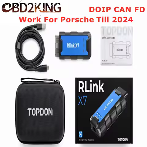 Original TOPDON RLink X7 DOIP CAN FD For Porsche Tester PIWIS III Car Diagnostic Tool Online/Offline