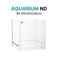 Cubic 20 tank with raised bottom, size 20x20x20cm