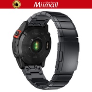 Miimall Garmin Fenix 7/Fenix 7S/Fenix 7X/Garmin Fenix 7X Solar/7X Sapphire Solar/6X/5X Stainless Steel Replacement Strap