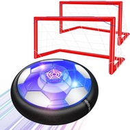 Kids Toys Hover Soccer Ball Set, 2 in 1 Rechargeable Soccer Ball with LED Lights and Safe Foam Bumpe