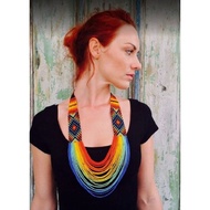 Handmade ethnic indian bead necklace for women