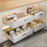 Spice Storage Rack Under Sink Kitchen Cabinet Drawer Storage Box Pull-out Basket Pull-out Dish Rack