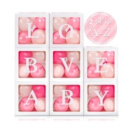 1 Set Of Balloon Box Decoration (8 Boxes) 52 Letters (2 Sets A-Z) Birthday Decoration Surprise Box P