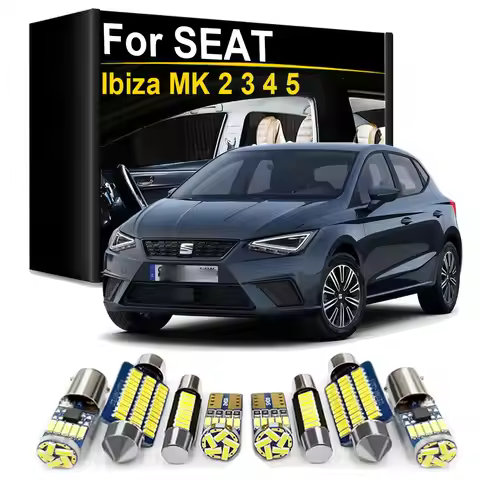 Complete Interior LED Light Kit For Seat Ibiza 6L 6J 6P 6F 6K MK2 MK3 MK4 MK5 2002 2009 2011 2015 20