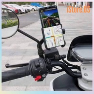 C2 Aluminum Motor Side Mirror Phone Holder Motor Holder / Pemegang Telefon Motor / Foodpanda Lalamov