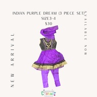 Local Seller Indian Kurti Deepavali Girls Diwali Kids Costume Traditional Racial Harmony Ethnic Dres