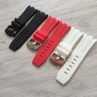 Suitable for AP Aibi Rubber Watch Strap Royal Oak Offshore Type 26400 Waterproof Sweatproof Silicone Pin Buckle Strap 28mm
