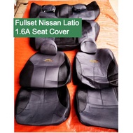 Nissan Latio 1.6A Seat Cover Car Coolmax Fabric / Sarung Kusyen Kereta Kain Coolmax Set