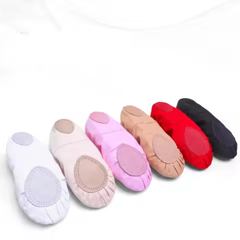 Boutique Cloth Toe Ballet Shoes Girl Classical Modern Dance Shoes Adult Boy Gymnastics Sports Shoes 