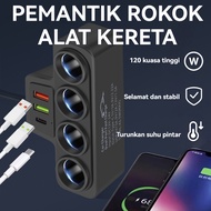120W Car Cigarette Lighter 4 Port 12V/24V Socket USB QC3.0 PD3.1A Car Fast Charger Car Power Convers