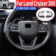 For Toyota Land Cruiser 300 LC300  2021-2026 Steering Wheel Decorative Sticker FJ300 Interior Access