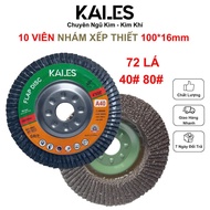 Combo of 10 Folding Sanders with 72 Metal Sanders 100*16mm | KALES