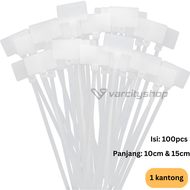 Kabel Tis Label Marker Cable Ties Name Tag Label Tali Pengikat Label