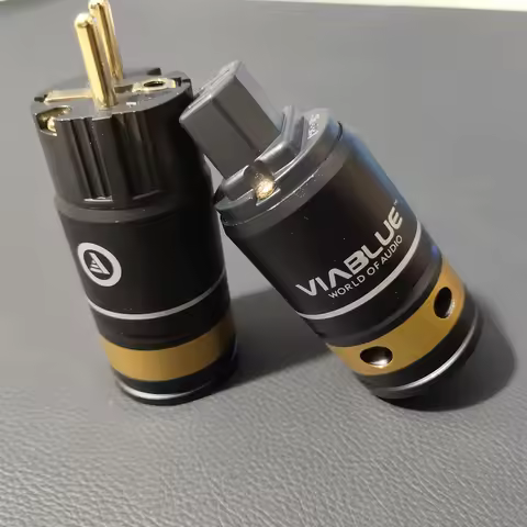 High Quality VIABLUE T6S Germany manufacture gold-plated EU standard plug HIFI audio amplifier bile 