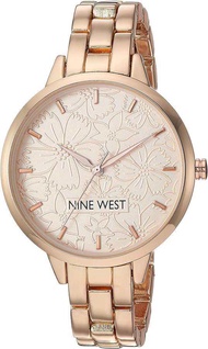 🇺🇸 Original Nine West NW/2226RGRG Rose Gold Tone Ladies Watch