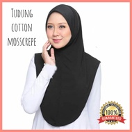 Tudung Sarung Mosscrepe Awning Scuba / Sarung Instant Mosscrepe / Tudung Travel / Tudung Sarung Murah / Tudung Hitam