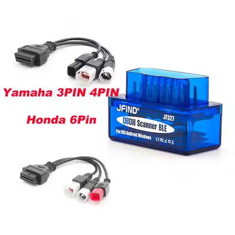 ELM327 Code Reader Scan Tool Bluetooth 5.1 Car Scanner JFIND JF327 For Android IOS Check Engine Moto