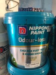 Sơn nội thất Nippon odour~less chùi rửa vuợt trội & kháng khuẩn 15L