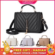 READY STOCK💖GRIMO Premium Dazipin Sling Bag Shoulder Women Handbag Crossbody Tote Beg Tangan Wallet 