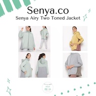 SENYA JACKET WINDBREAKER JACKET SENYA AIRY TWO TONED SENYA MACAROON