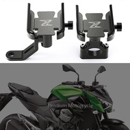 Motorcycle Rearview Mirror Phone Holder GPS Clip Bracket Stand For KAWASAKI Z650 Z800 Z750 Z900 Z900RS Z1000 Z1000SX Z400 Z300