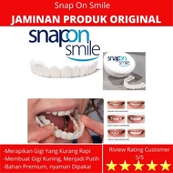 AY Snap On Smile Original Atas Bawah Asli Gigi Palsu Veneers Gigi Instan Asli 1 set gigi palsu atas bawah