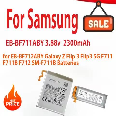 New EB-BF711ABY EB-BF712ABY Battery For Samsung Galaxy Z Flip 3 Flip3 5G F711 F711B F712 SM-F711B Ba