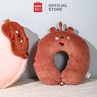 MATA Miniso Cute Neck Pillow and Eye Mask We Bare Bears U-shaped Pillow