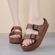 Women Sandal  two strap double buckle sandal