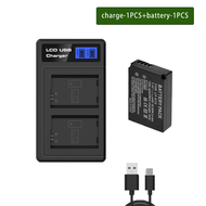 Puantes LP-e12/e12 แบตเตอรี่กล้อง + USB 2 สล็อตเครื่องชาร์จ LCD สําหรับ Canon EOS M M2 M50 M100 100D