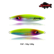 Jig 130g / 200g - Handmade Jigging Lure Kurodai Classic Flutter Green Purple UV Jig