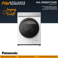 Panasonic NA-S956FC1WP 9.5/6kg Gentle Dry and Hygienic Front Load Inverter Washing Machine with Drye