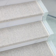 Stair steps Non-Slip Wool Carpet Mat Attach-and-quick Stair Rugs for Wooden Steps Indoor Easy to Cle