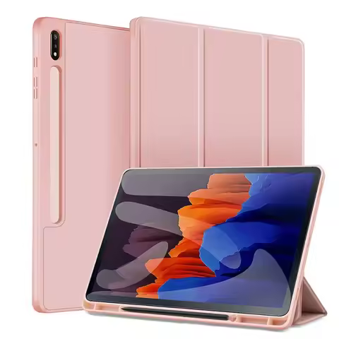 For Samsung Galaxy Tab S9 S8 S7 FE Plus 12.4 inch Case With Pencil Holder Stand Cover Samsung Galaxy