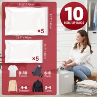 Original TAILI Vacuum Storage Bags For Travel Hand Roll Compression Bag For Clothes Travel Accessori