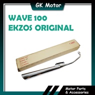 W100 WAVE 100 WAVE100 ORIGINAL MUFFLER STANDARD EKZOS EXHAUST PIPE ORIGINAL STD W100 WAVE 100 WAVE10