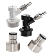 (KPOH) Ball Lock Coupler Adapter Ball Lock Quick Disconnect Conversion Kit Coupler 5/8 Thread Stainl