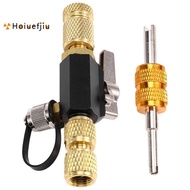 W/Valve Core Wrench, 1/4 Inch Vacuum-Rated Valve Core Removal Tool for HVAC Systems, HVAC Tools