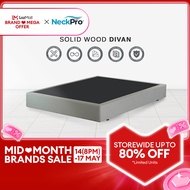 NeckPro Solid Wood Divan (Custom-Made Product) / Bed Frame /  Katil Queen/ Single/ Super Single/ Kin