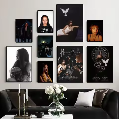 PinkPantheress Singer Poster Painting Wall Pictures For Living Room Decor Sticker