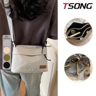 TSONG Women's three-layer crossbody bag waterproof small backpack shoulder bag for outdoor travel li