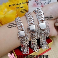 ✉✵✽925 silver bangle for men  *Gelang tangan Lipan Dunhil Perak sesuai untuk lelaki@925