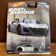 Hot Wheels Premium 2017 17 '17 Acura NSX FAST & FURIOUS FULL FORCE Diecast HotWheels HW FF Honda