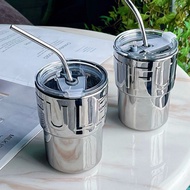 BEAUTIFUL 450ml thermos cup, thermos cup, LASSY 8h thermos bottle with free straw[KHO1]