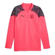 《英超曼城-正版練習長袖球衣》Puma x Man City Training 1/4 Zip Top - Sunset Glow-Dark Navy (100%正貨、免運費)