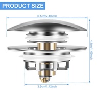 Bathtub Drain Stopper Universal Pop Up Drain Plug Rustproof Bath Tub Drain Stopper Bathtub Stopper B