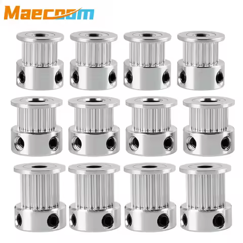 5pcs 3D Printer Parts GT2 Timing Pulley 16 Tooth 2GT 20 Teeth Aluminum Bore 5mm 8mm Synchronous Whee