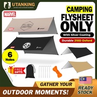 UtanKing™ Ultralight Weight Flysheet Waterproof Groundsheet Camping Tarp Alas Tent Bumbung Khemah