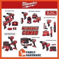 MILWAUKEE Combo Collection M12 Combo M18 Combo Essential Combo Automotive Combo Starter Collection New Mega Combo